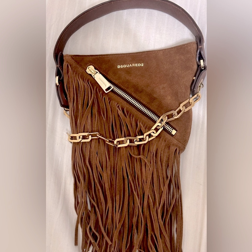 DSQUARED2 -LEATHER HANDBAG🤎